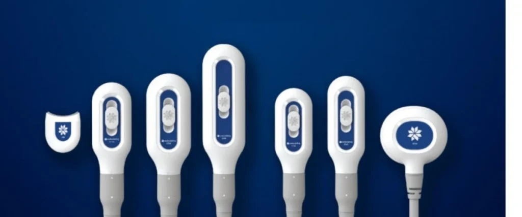 A Row of all the CoolSculpting applicators.