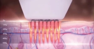 Diagram showing how deep RF Technology delivers energy.