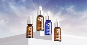 A display of iS Clinical's Vitamin C Serums